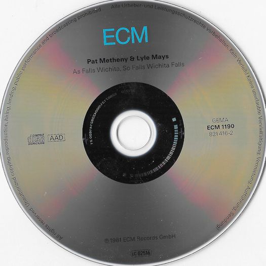 Pat Metheny & Lyle Mays - As Falls Wichita, So Falls Wichita Falls