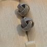 925 Sterling Silver Knot Earrings Image 2