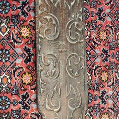 Antique Carved Dayak Shield from Borneo