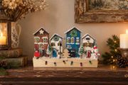 Handcrafted wooden village!