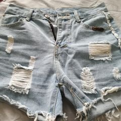 Light blue denim Shorts size UK 6/8