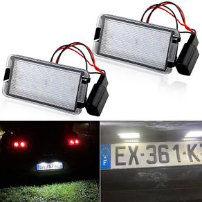 2pcs Error Free Car LED Number License Plate Lights For Seat Ibiza 6L ab Arosa Altea Cordoba MK1 MK2 Leon 1M Toledo 5P 2004-2009