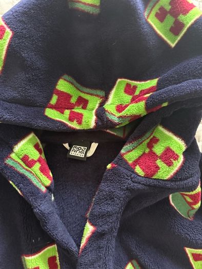 bathrobe boy M&S size 8-9 years old Minecraft