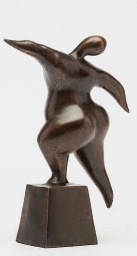 Off-Balance Lady - Bronze