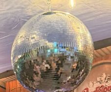 Disco ball 50cm and motor party decor, hen, weddin
