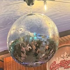 Disco ball 50cm and motor party decor, hen, weddin