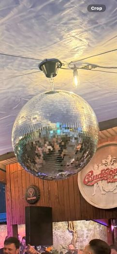 Disco ball 50cm and motor party decor, hen, weddin