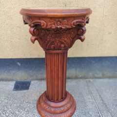 Vintage Corinthian Column Pedestal Stand