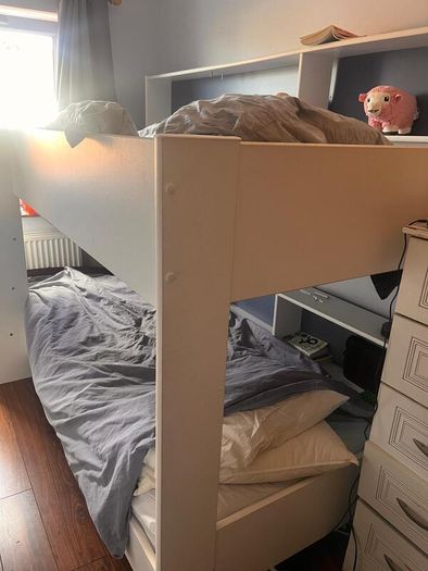 White Bunk Bed
