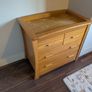Solid oak changing table Image 2