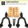 NEW SALE | Guitar Wall Mount Display Bracket Guitar Hanger Hook Holder Keeper - Wall Mounted Hanging Stand Wooden - Wood Base for Bass Electric Acoustic Guitar Image 2