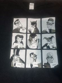 batman villains t shirt size XL