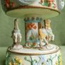 Vintage Enamel Unicorn Carousel Music Box Jeweled Figurine Image 7