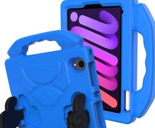 For Apple iPad Mini 6 Kids Friendly Case Shockproof Cover With Thumbs Up - Blue
