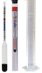 Brew Hydrometer with Included 100 Millimeter Trial Sampling Jar - Home Brew Equipment for Wine and Beer Making Testing Kit and Brewing Your Own Homebrew (FREE POSTAGE)