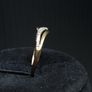 Vintage 9ct Gold Delicate Crossover Ring Image 4