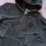 Large, Vintage and Discontinued Womans Black Ralph Lauren Hoodie (Lauren Jean's Company) Image 2