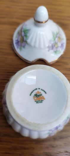 Mustard Jar & Lid Irish Blossom by Royal Tara  Vintage from the 1970s