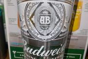 Budweiser Beer pint glass