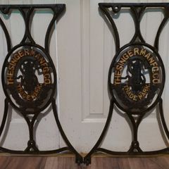Antique Cast Iron Singer Sewing Machine Table Legs