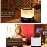 Wireless Bluetooth Speaker with Touch Control Bedside Lamp,Alarm Clock,MP3,Portable Smart LED Touch Sensor Table Lamp Dimmable RGB Multi-Color Changing Night Lights, All in 1 Image 4