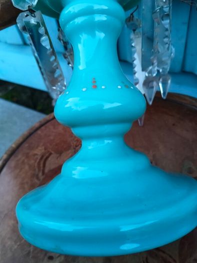Victorian Glass Lustre Vase
