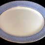 Antique Soho Pottery "Montauban" Blue Basket-Weave Image 5