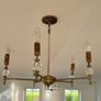 Two brass chandeliers Image 8