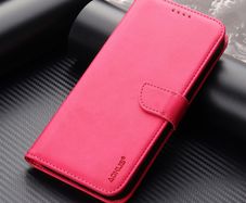For Apple iPhone 15 Pro Premium Aokus Wallet Case Rose