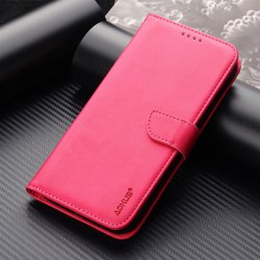 For Apple iPhone 15 Pro Premium Aokus Wallet Case Rose