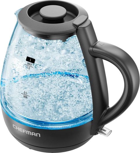 1L Electric Tea Kettle with LED Lights, Automatic Shut Off, Removable Lid, Boil-Dry Protection, Hot Water Electric Kettle Water Boiler, Electric Kettles for Boiling Water