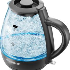 1L Electric Tea Kettle with LED Lights, Automatic Shut Off, Removable Lid, Boil-Dry Protection, Hot Water Electric Kettle Water Boiler, Electric Kettles for Boiling Water