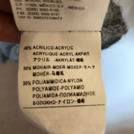 Benetton sweater dress mohair blend