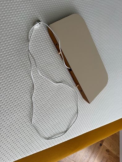Modern Wooden Headboard with Wireless Charging Shelf
