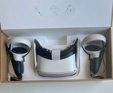 Meta Quest 2 VR Headset + Box + AMVR Controller grips