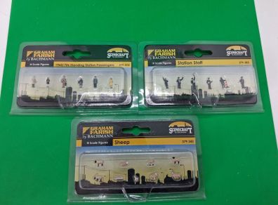 Postage - 3 x Graham Farish by Bachmann - N Gauge Figures -