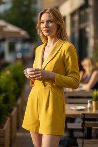 Yellow Playsuit Size 16
