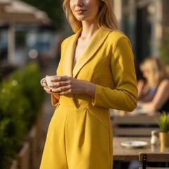 Yellow Playsuit Size 16