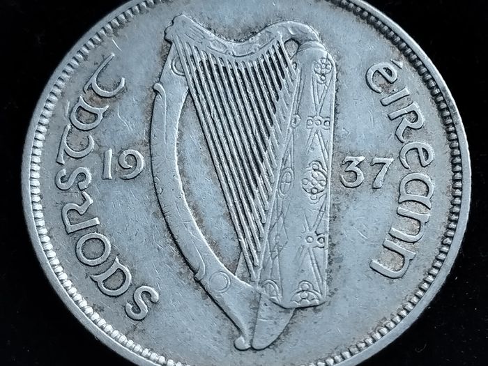 Ireland - 1937 - Florin - Salmon - Silver - KM.7 - [2752]