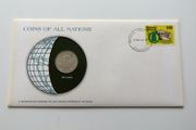 Sri Lanka 1978 Rupee Coin Stamp cover BUNC