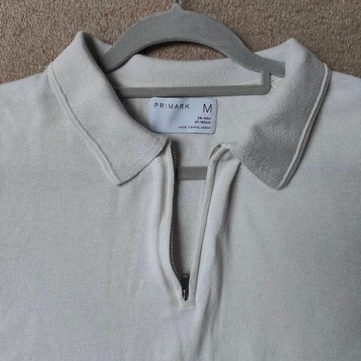 Slim Fit Zip top polo shirt , size M