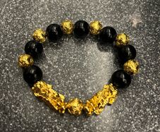 Mens Bracelet gold dragon brand new