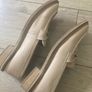 Ladies size 6 office leather loafers Image 5