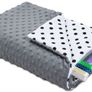 Beautiful handmade minky newborn baby blanket 55 x 75 cm Image 7