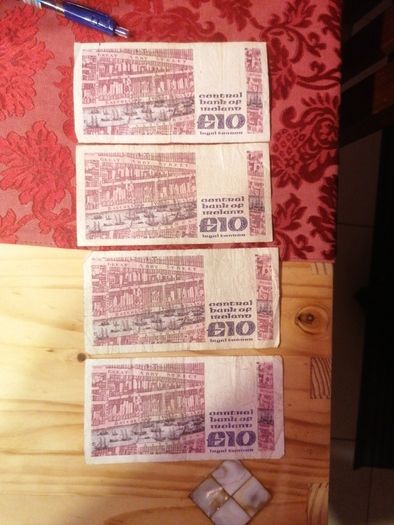 1981-85 Ireland Series B Banknotes