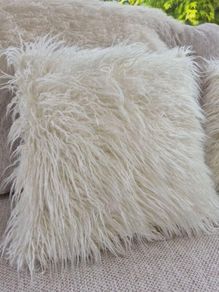Mongolian feather cushions