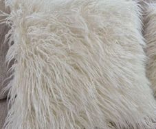 Mongolian feather cushions