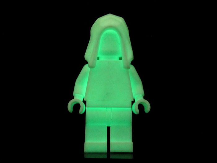 LEGO Hood Minifigure Unreleased Superheroes Prototype Glow In The Dark Colour Monochrome Minifigure Extremely Rare And Hard To Find