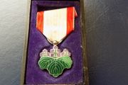 Japanese Order of The Rising Sun.Est 1875.Silver and enamel.In case of issue.