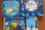 Childrens Book Bundle x5 - Peter Pan Pop-Up, Stick Man, Pip &amp; Posy, Santa Sound Book
